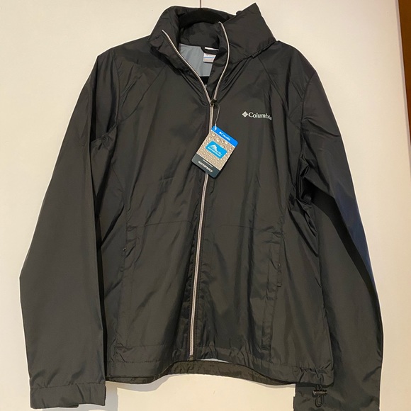 Columbia Jackets \u0026 Coats | Fall Weekend Essential, Columbia Light Showerproof Jacket Hood in Collar Tags on | Color: Black | Size: L | Leaneyleaney's